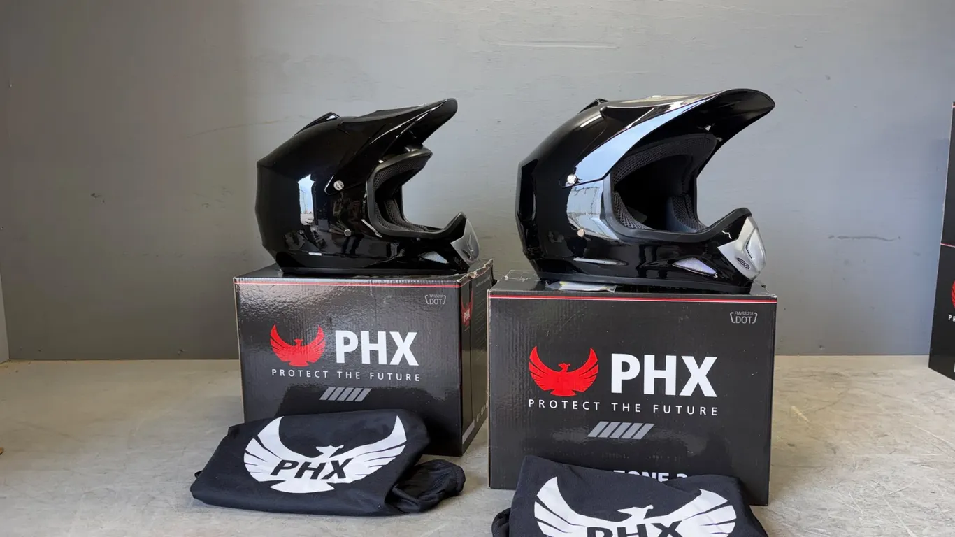 Unused PHX Motocross Helmets