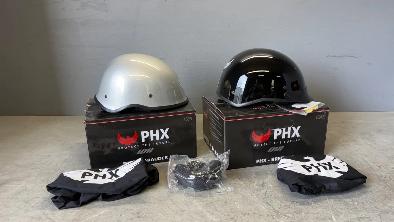 (2) Unused PHX Open Faced Helmets