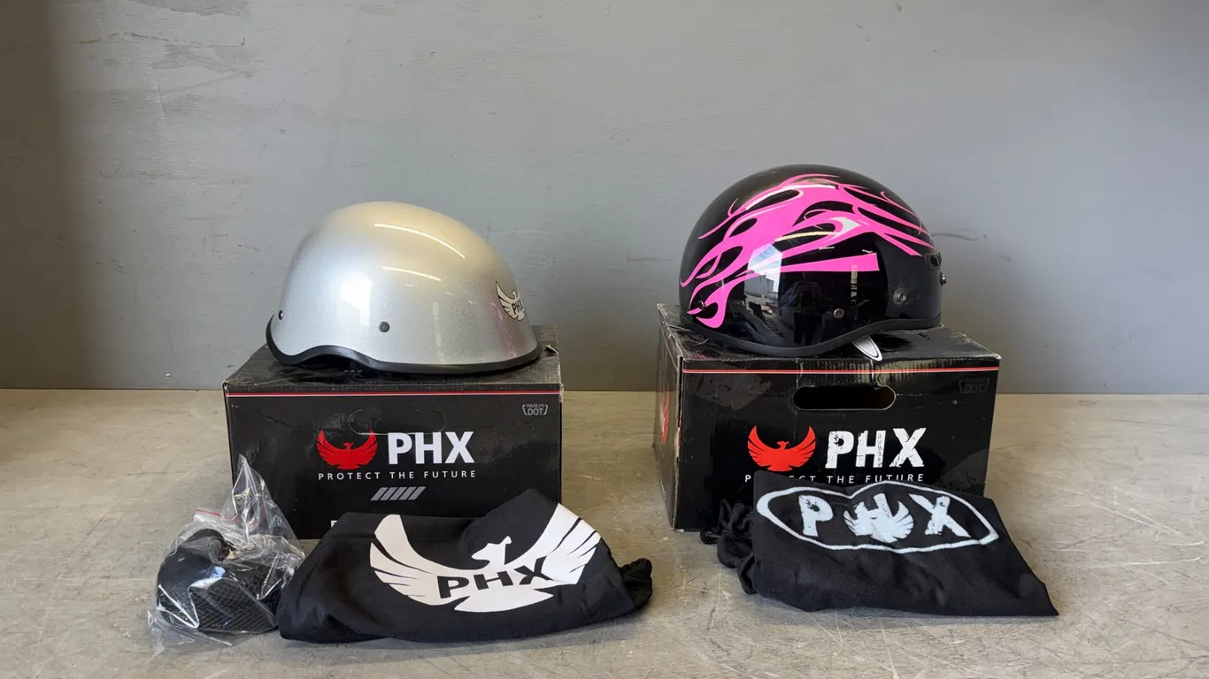 (2) Unused PHX Open Faced Helmets