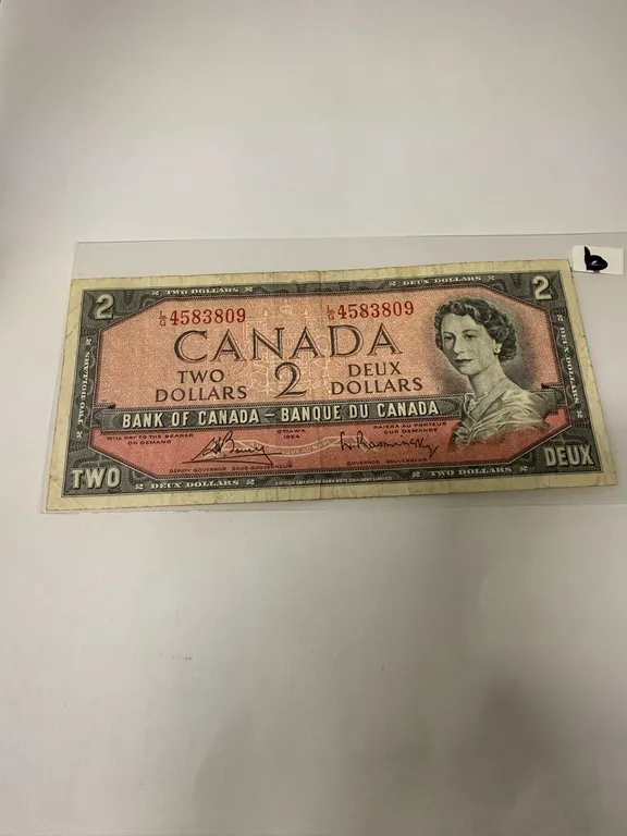 1954 Canadian Two Dollar Bill