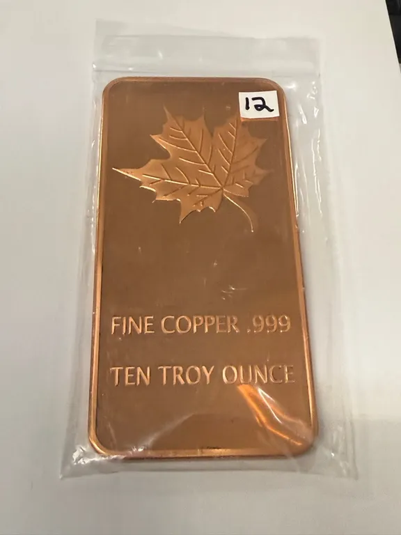 Ten Ounce Copper Bar