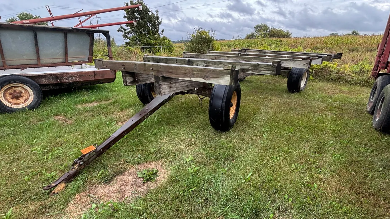 Homemade Round Bale Wagon