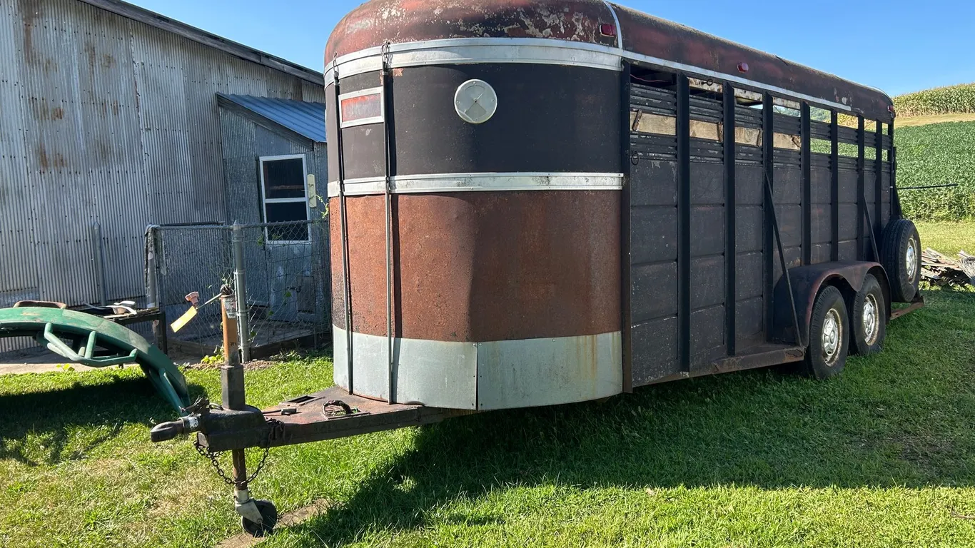Bumper Pull Stock Trailer (No Title) (Mondovi, WI)
