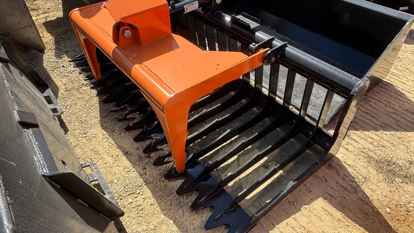 76" Single Cylinder Skeleton Grapple Bucket V3