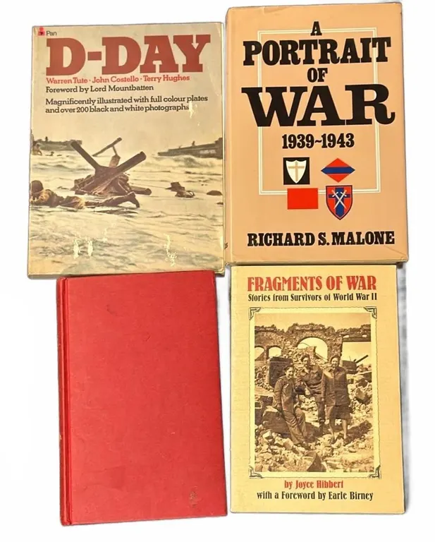 D-Day, A Portrait of War 1939-1943, Fragments of War WWII History Books Lot