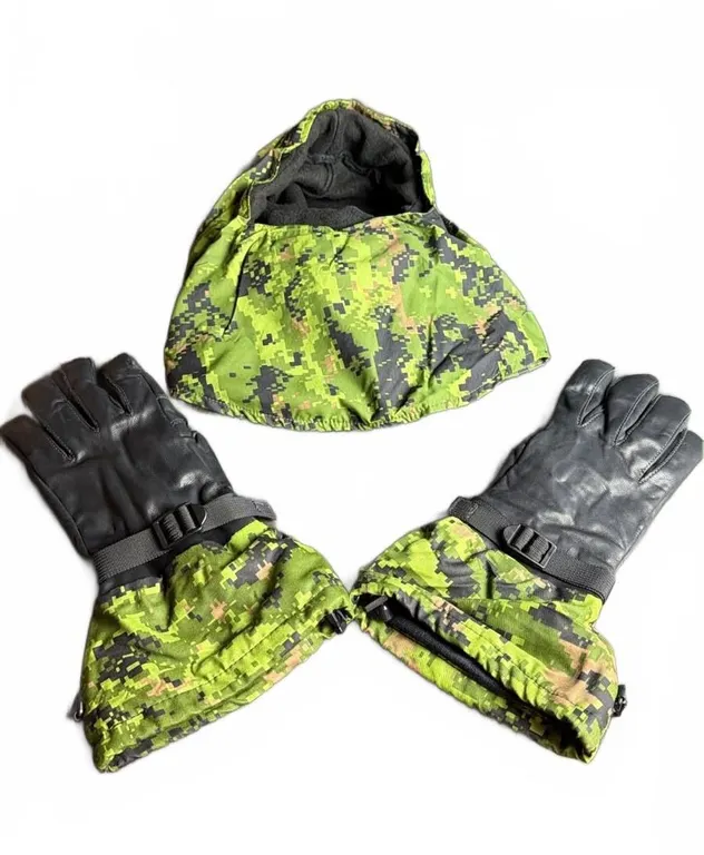 CPGear Tactical CADPAT Hood and Leather Glove Set
