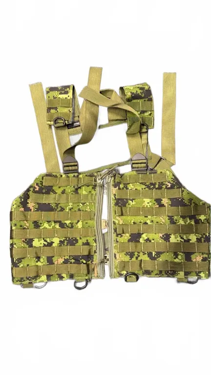 Digital Camo Tactical MOLLE Chest Rig Vest with Pouches & Adjustable Straps