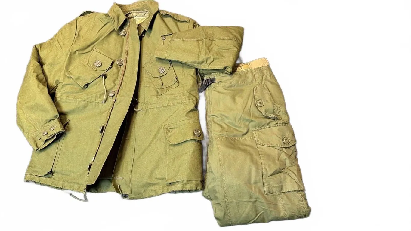 British Army Cold Weather Jacket & Trousers Set 1997, Olive Green, Size Large