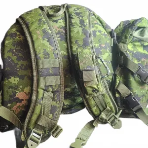 Canadian Forces Cadpat Rucksack and Accessory Pouches with Straps and MOLLE Webbing