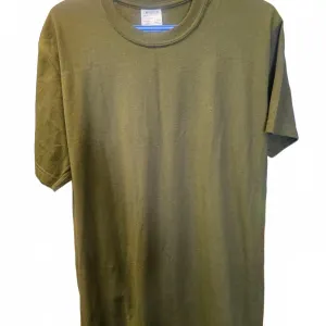 Men's Short Sleeve and Long Sleeve T-Shirts, Green and Tan, Size Large