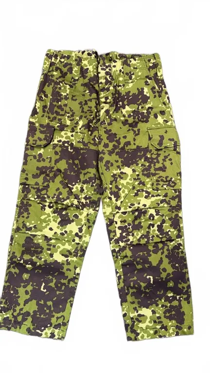 Danish M/84 Camo HMAK 2002 Field Pants, Size 10, 65% Polyester 35% Cotton