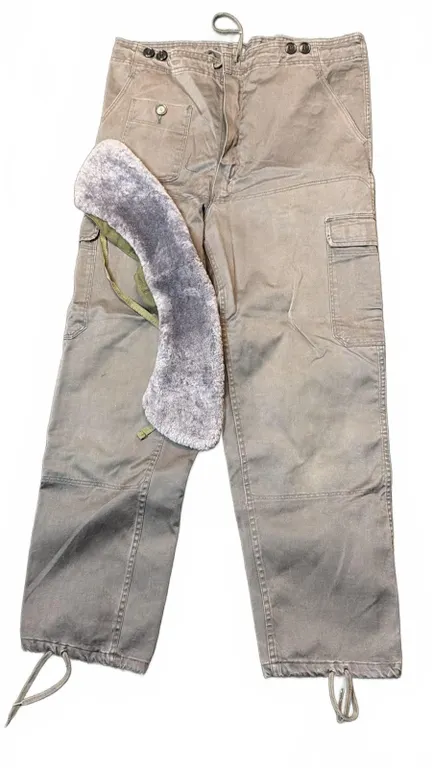Military Cold Weather Trousers with Fur-Lined Waistband, Tag CF9 8689 8387