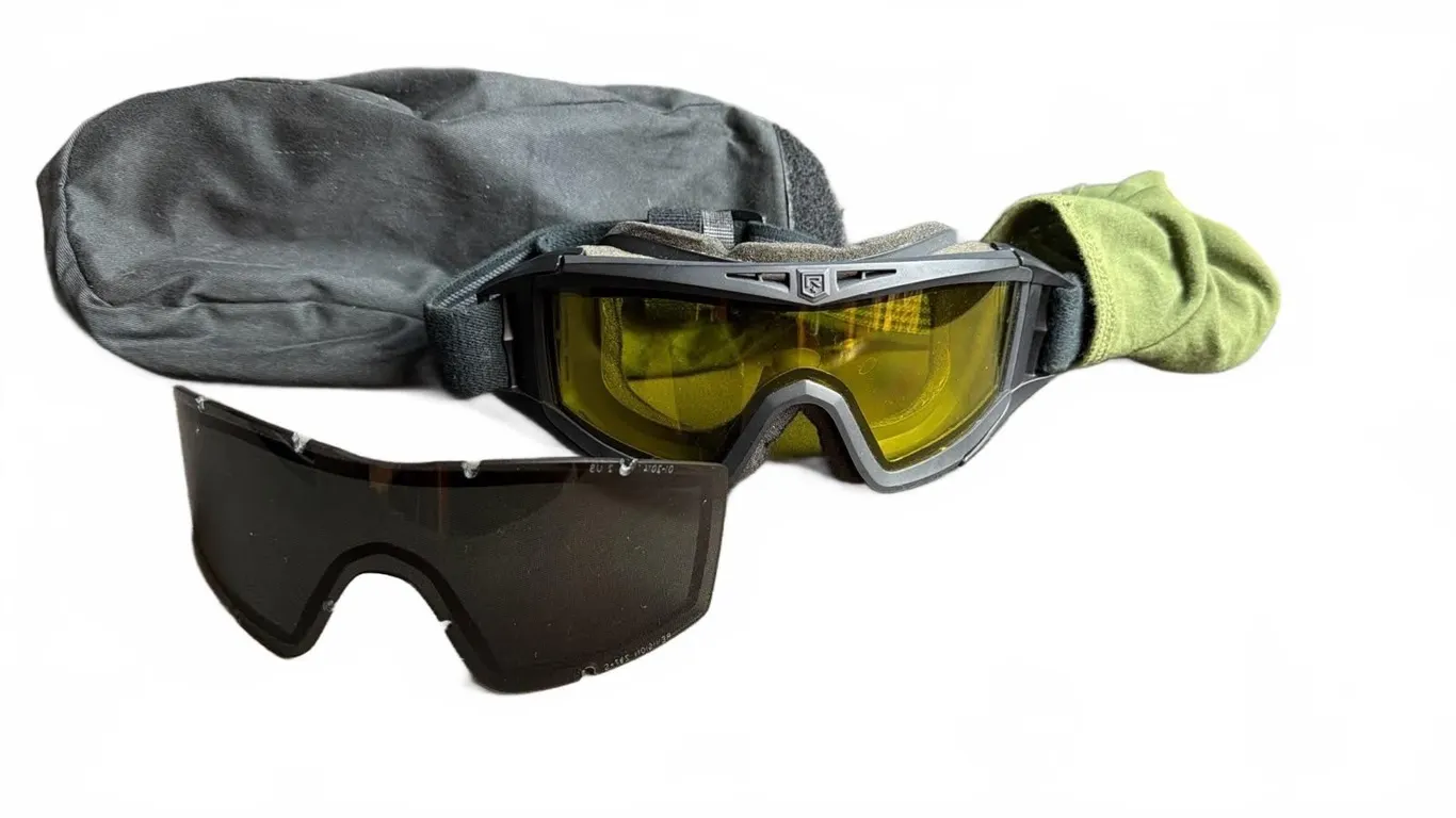 Revision Military Ballistic Goggles With Yellow and Smoke Lens, Soft Case Included