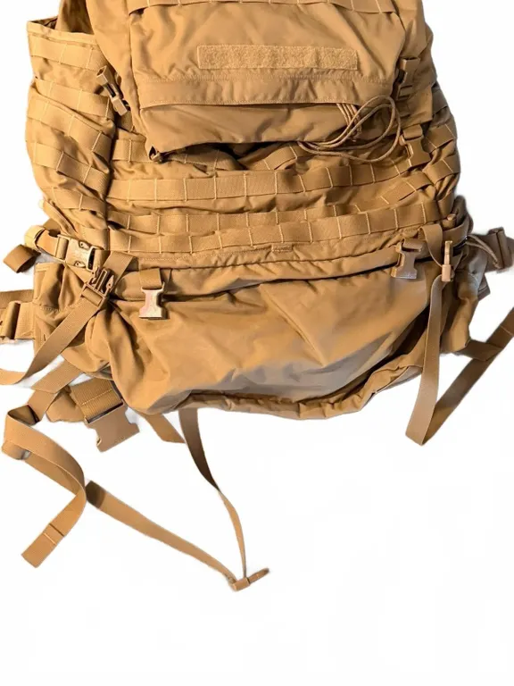 Large Tactical Backpack with MOLLE Webbing and Adjustable Straps, Tan Colour