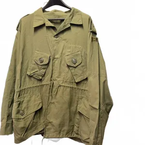 Canadian Military Green Combat Jacket with Maple Leaf Patch