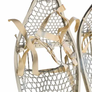 Aluminum Frame Snowshoes Pair With Nylon Webbing and Adjustable Bindings