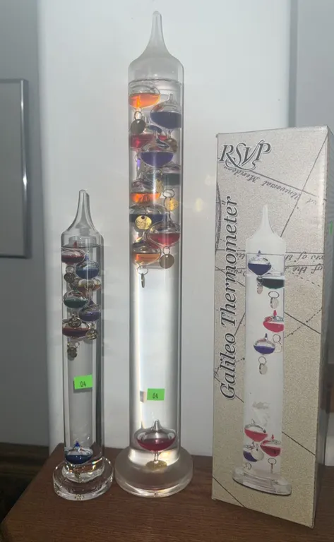 RSVP Galileo Thermometer Pair with Original Box