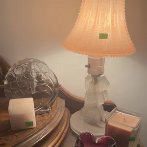 Decorative: Bear Table Lamp, Glass Art, Candles