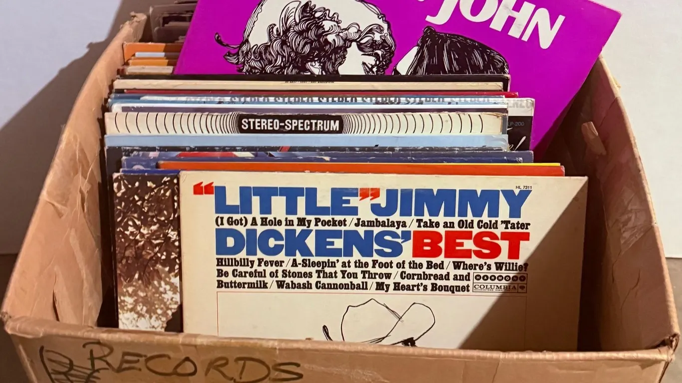 Vinyl Records Including Elton John, Glen Campbell, Linda Ronstadt