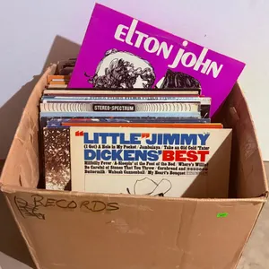Vinyl Records Including Elton John, Glen Campbell, Linda Ronstadt