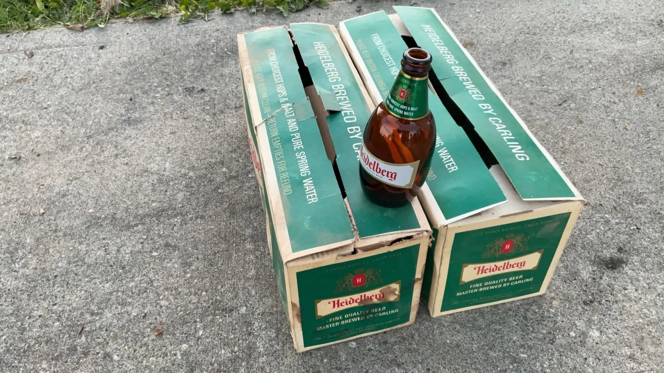 24 Empty Heidelberg Fine Quality Beer Bottles