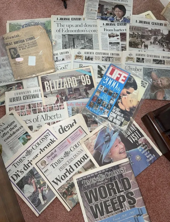 Historical Newspapers and Magazines Including LIFE 2000th Issue