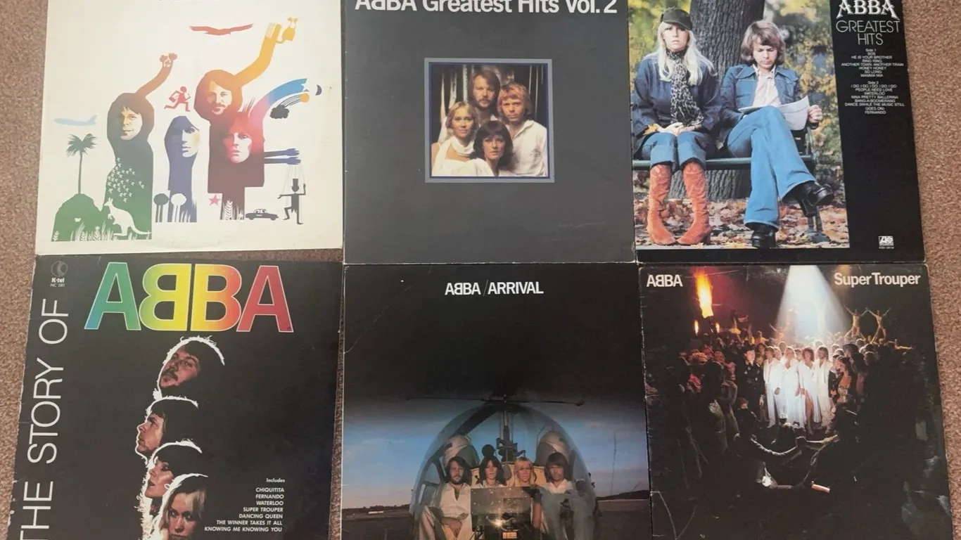 6 ABBA Vinyl Records Albums
