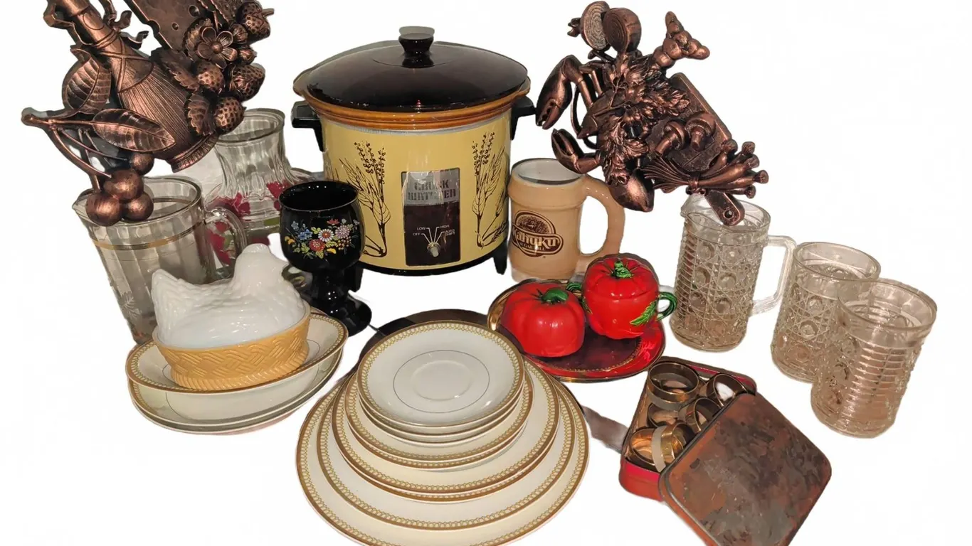 Kitchenware Including Haviland & Co Limoges China, Crockpot, and Glassware
