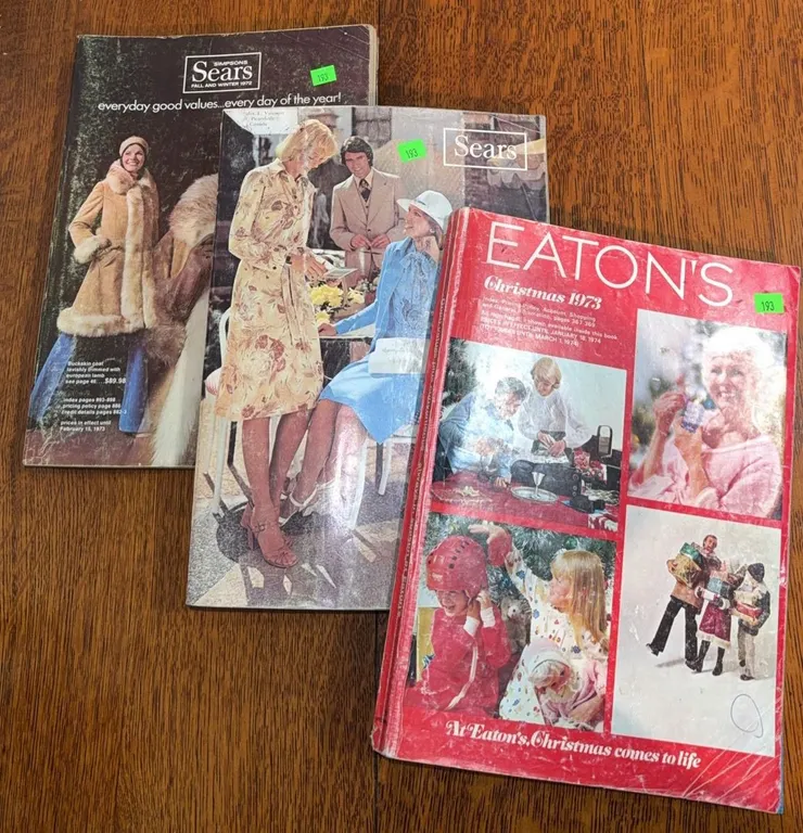 Sears and Eaton’s Canadian Catalogues 1972–1976 Lot of 3