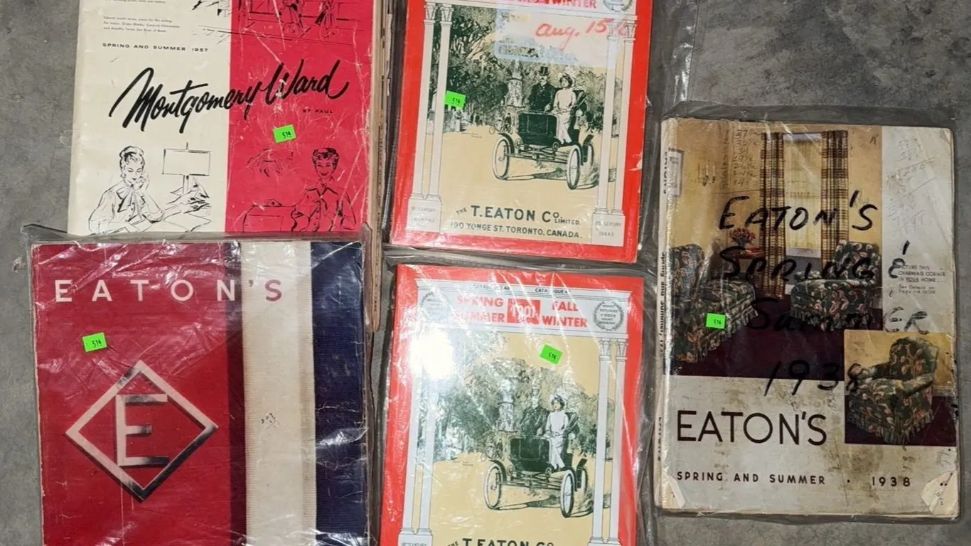 Vintage Eaton's Catalogues 1938 and Later, In Packaging, Plus Montgomery Ward 1957