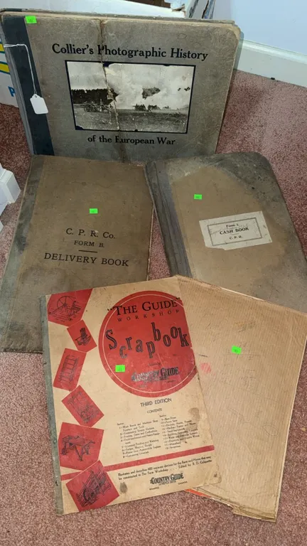 Early 20th Century Books Including Collier's Photographic History and Ledgers
