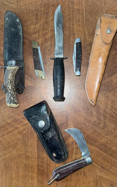 Folding and Fixed Blade Knives Including Eric Frost, Stainless, Case