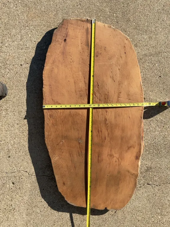 Large Natural Wood Slab, Nearly 20 lbs, Possibly Elm or Oak