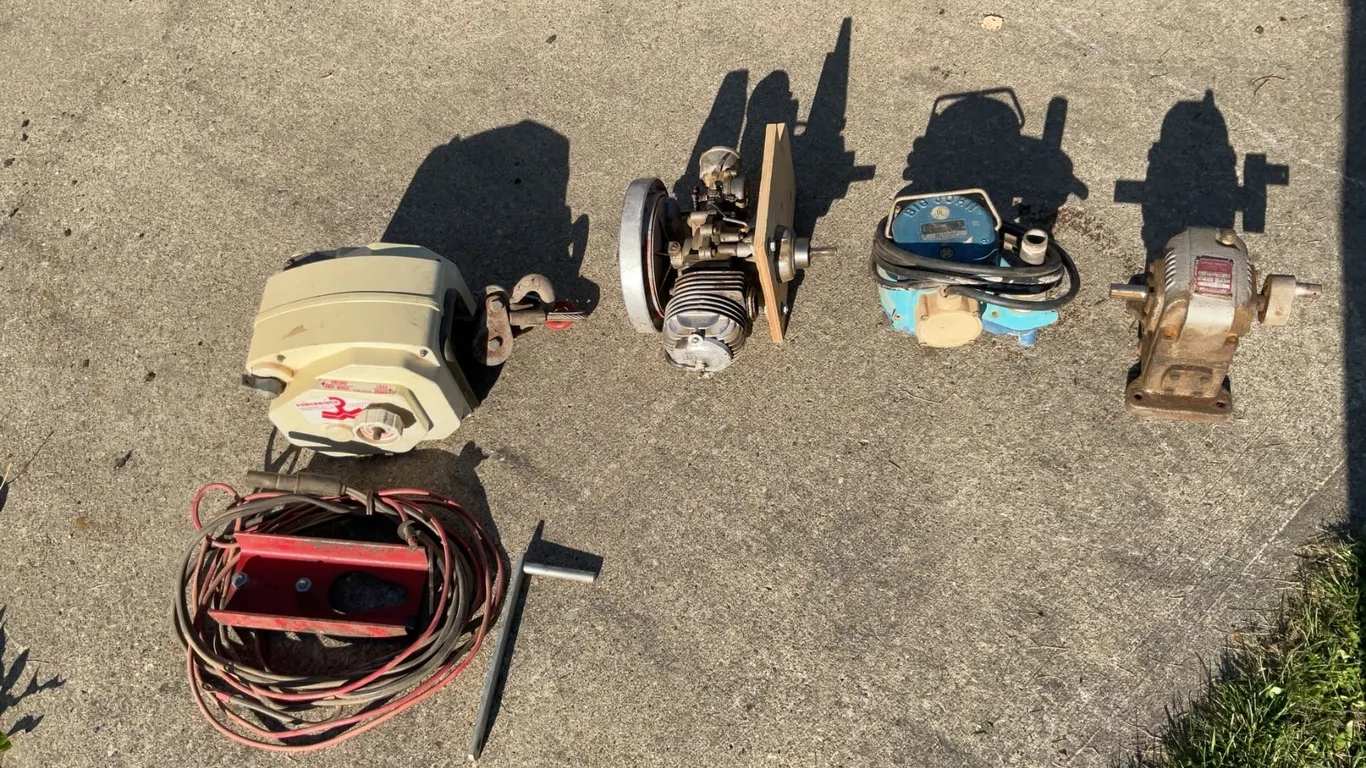 Industrial Equipment: Powerwinch Electric Winch, Engine, Pumps, Gearbox