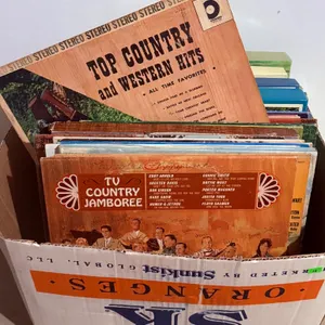 Box Lot of Country Music Vinyl Records and Box Sets