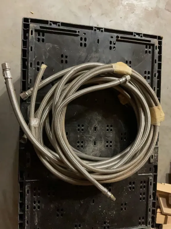 Five Stainless Steel Braided Power Cables