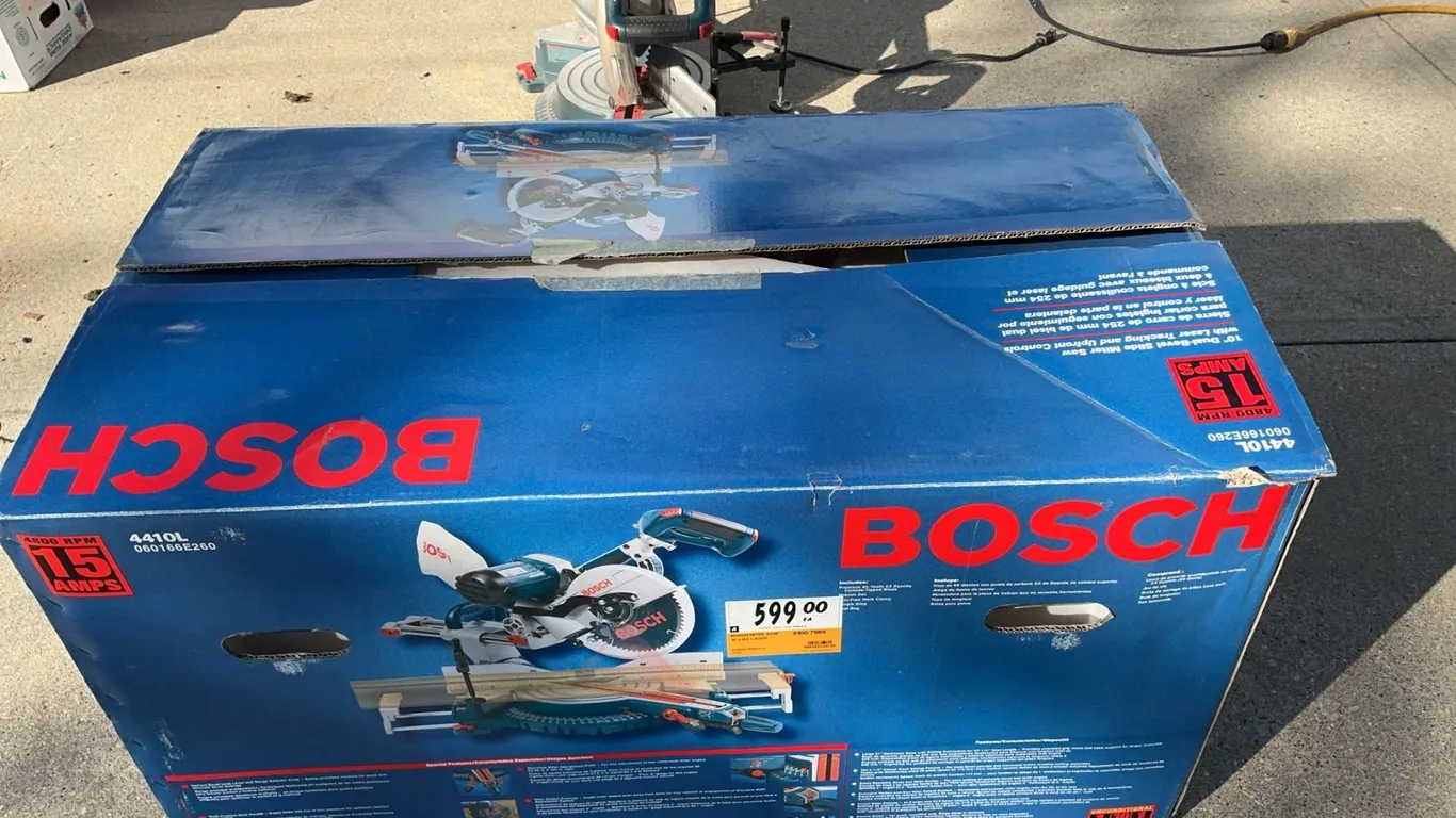 Bosch 4410L 15A 10" Dual-Bevel Slide Miter Saw with Laser Guide