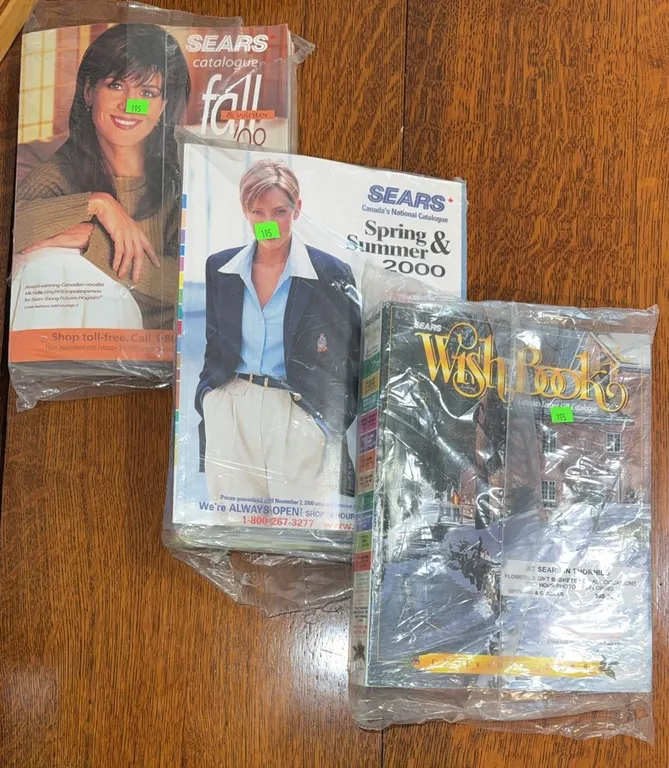 Sears Canada Catalogues Spring 2000, Wish Book 2000, Fall & Winter 1998 (3)