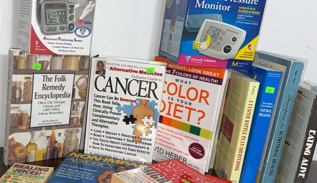 Blood Pressure Monitors and Health Books Collection