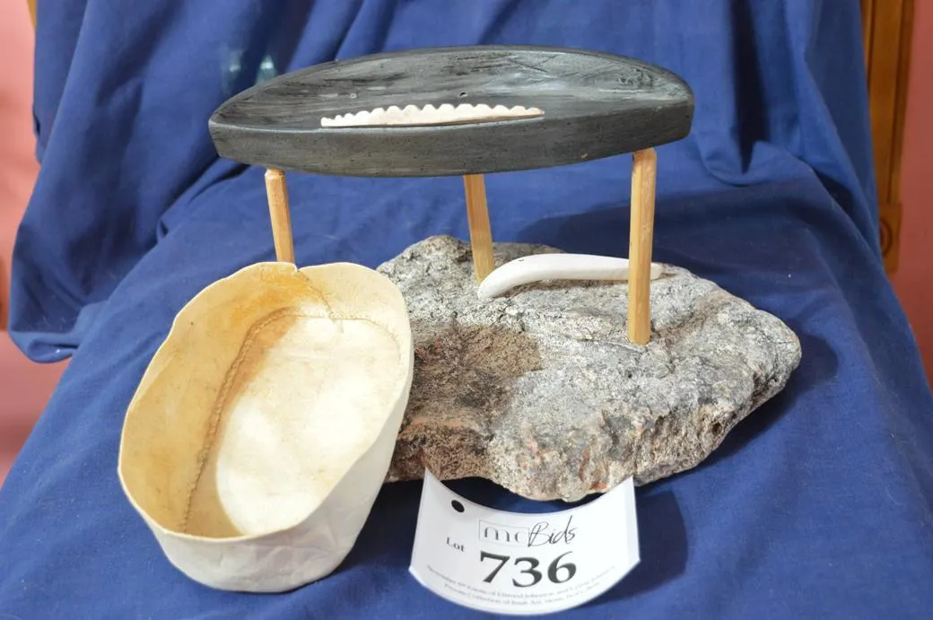 There Are 7 Pieces, Soapstone, Wood, Ivory, And Stone.