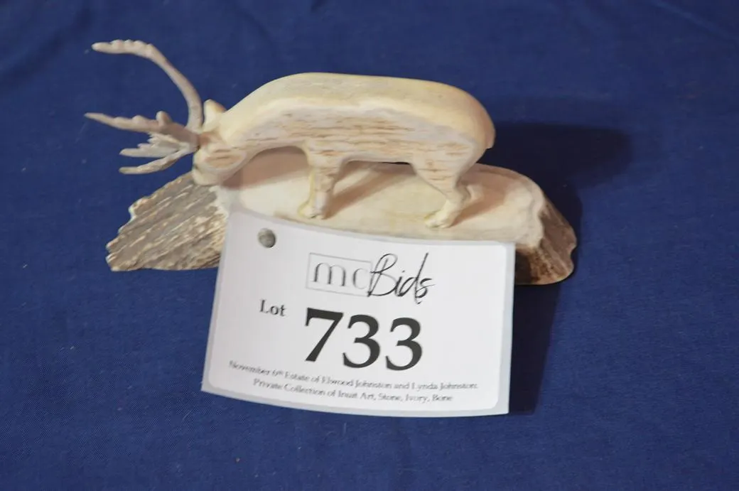 Carving Of Reindeer, Standing.
