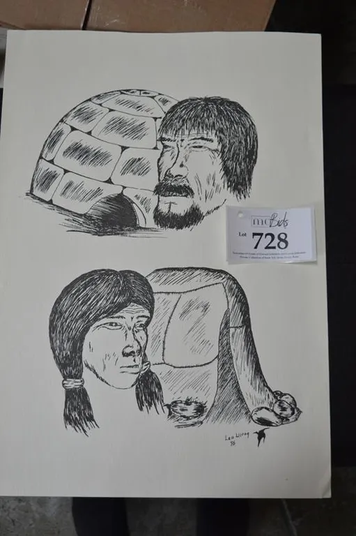 Top Picture Is A Man's Face Beside An Igloo, Bottom Picture Is A Woman's Face Beside A Tent.
