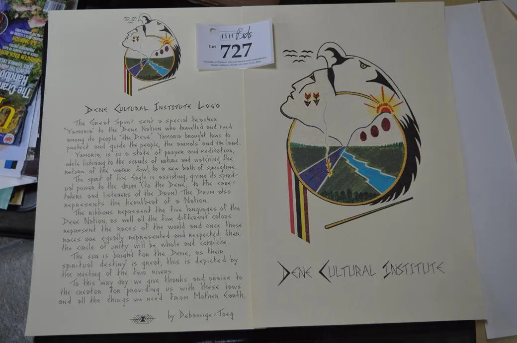 A Picture Of A Dene Drum With An Aboriginal Face, Dene Culture Institute