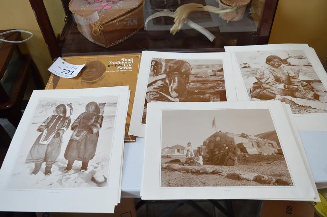 Traditional Inuit Life Series; 26 Pictures Of Inuit Life In A Folder.