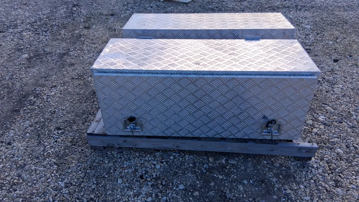 2- Aluminum Storage Boxes