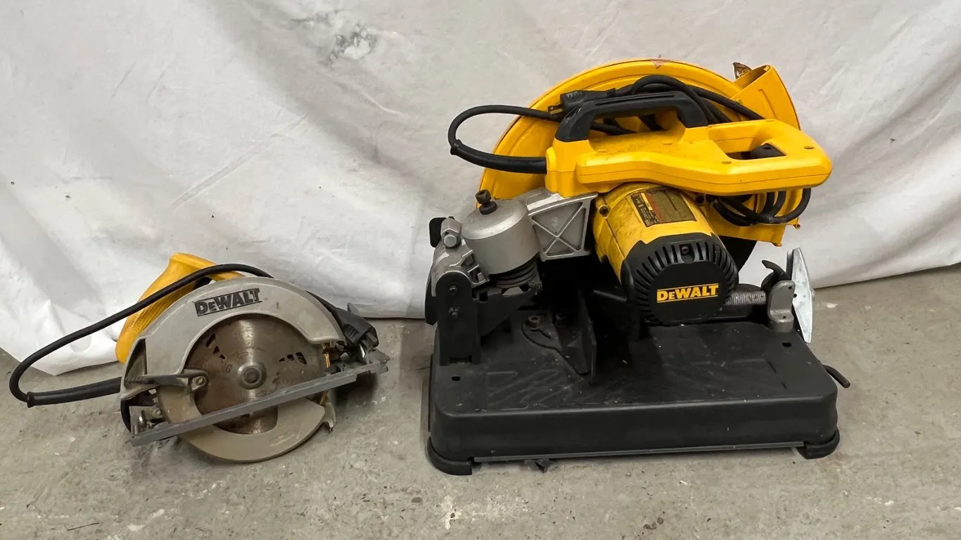 Dewalt 14" Chop Saw and 7-1/4" Circular Saw