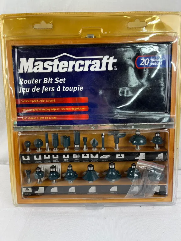 Mastercraft 20 Piece Router Bit Set
