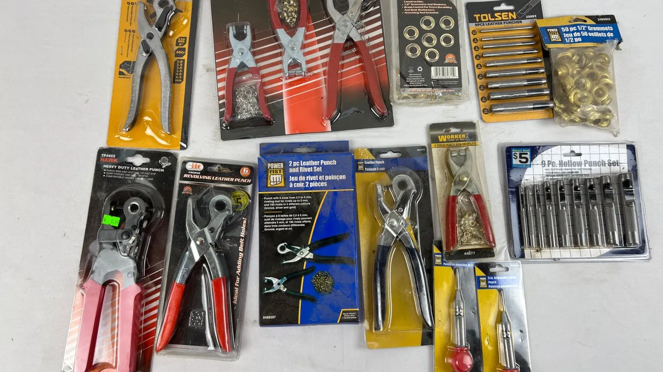 Punches and Grommets Tool Lot