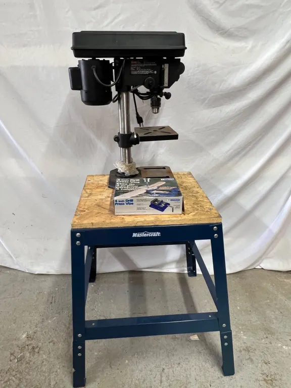 Jobmate Drill Press with Mastercraft Table and Vice