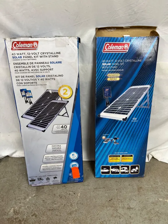 Coleman 40 Watt 12 Volt Crystalline Solar Panels